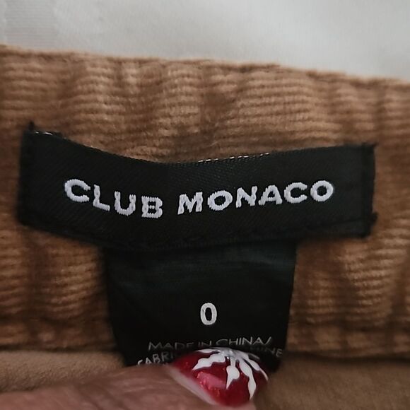 Club Monaco Women's Corduroy Low-Rise Skinny Pants Brown Size 0 - Picture 5 of 16